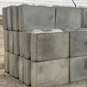 small concrete blocks